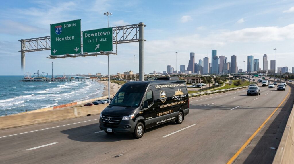 Galveston to Houston Shuttle Service
