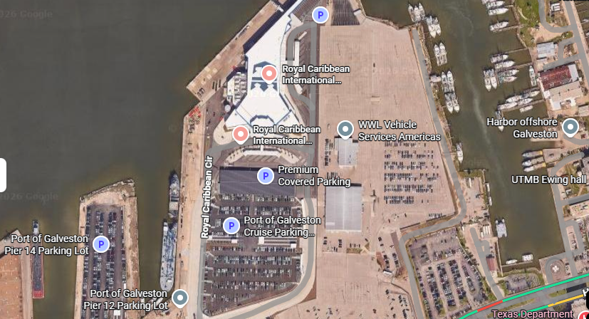 Royal Caribbean Terminal 10 Map view