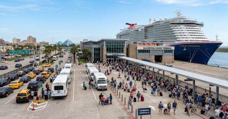 Cruise Debarkation Shuttle Galveston How to Get Home After Your Cruise